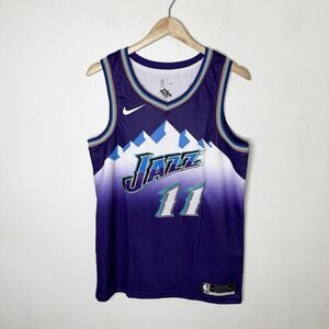 New Nike Dri-Fit Utah Jazz Conley Purple Swingman HWC Nights Jersey Men's Medium